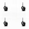 Service Caster 2.25 Inch Bright Chrome Soft Tread Ball Caster - Grip Neck Stem - SCC, 4PK SCC-GN01S214-DCR-BC-4 - alternate 1